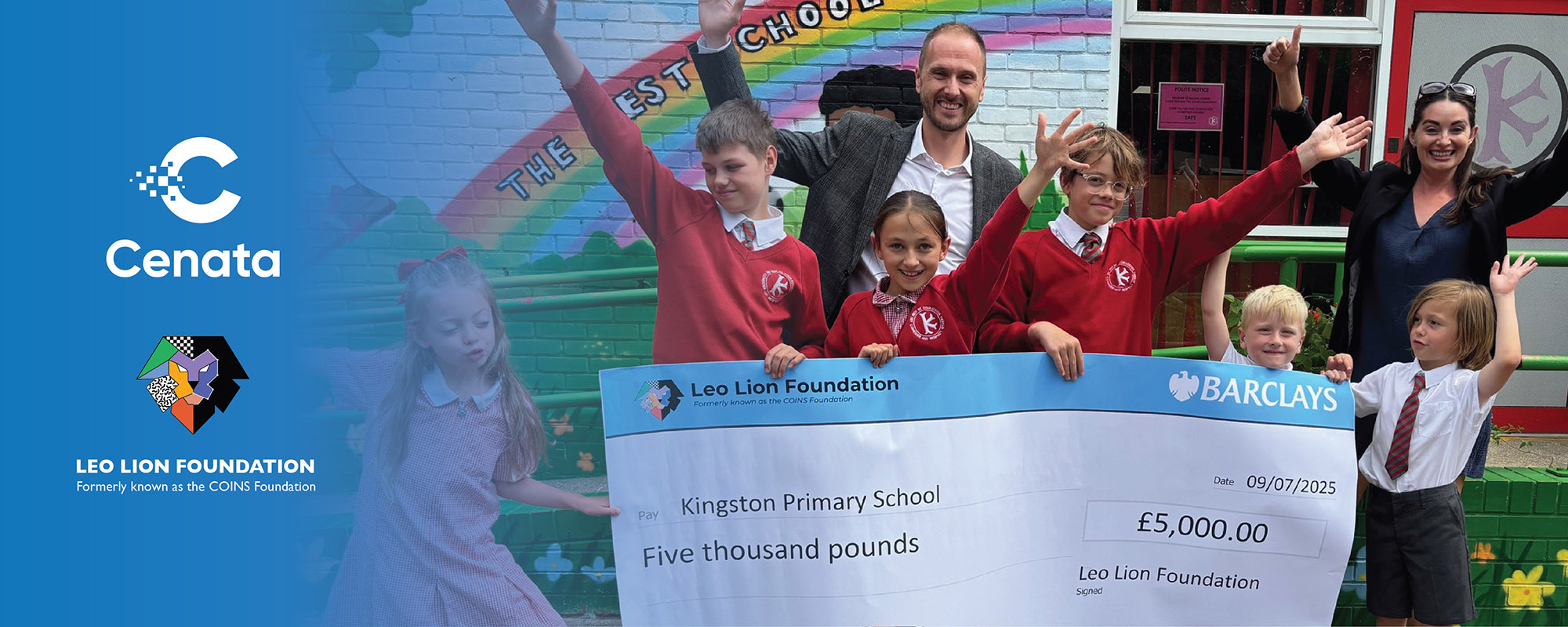 Cenata and the Leo Lion Foundation Support Kingston Primary School