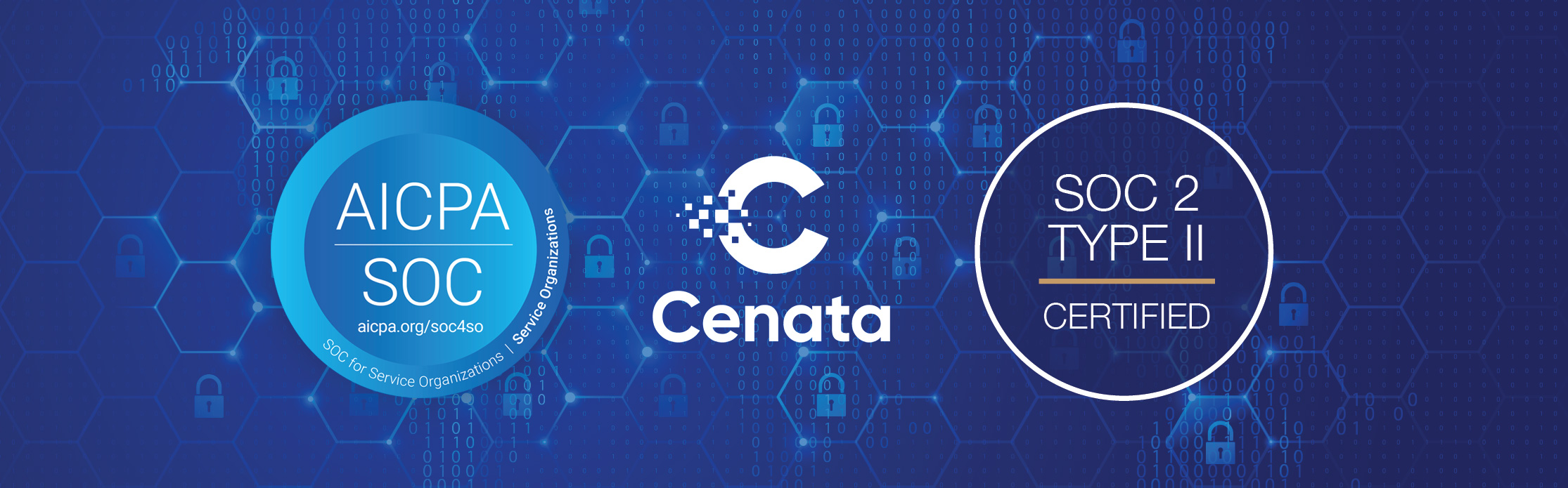Cenata Achieves SOC 2 Type 2 Accreditation Header